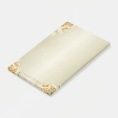 Post-it® Elégant Luxe, Faux Gold Roses (Incliné)