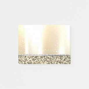Post-it® Élégant Luxe Paillettes Dorées, Diamants, Perles