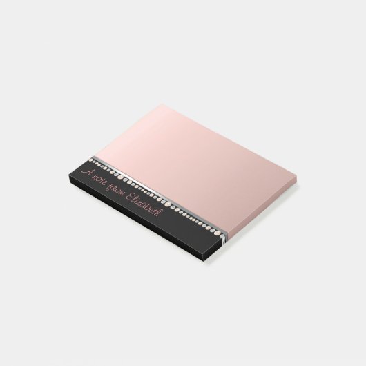 Post-it® Elégant Luxe Simple, Diamants, Perles (Incliné)