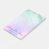 Post-it® Elégant maquilleur de parties scintillant verte me (Incliné)