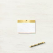 Post-it® Élégant Marbre blanc Gold Modèle moderne tendance (Sur un bureau)