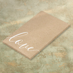Post-it® Élégant Message de Script Moderne Kraft Rustique