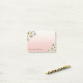 Post-it® Élégant Mignon Chic Féminin, Chamomole Fleurs (Sur un bureau)