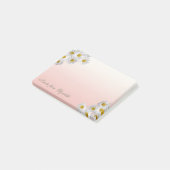 Post-it® Élégant Mignon Chic Féminin, Chamomole Fleurs (Incliné)