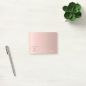 Post-it® Élégant Mignon Chic Féminin - Monogramme (Bureau)