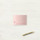 Post-it® Élégant mignon fille élégante, talons hauts (Sur un bureau)