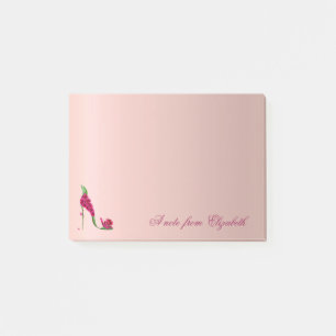 Post-it® Élégant mignon fille élégante, talons hauts