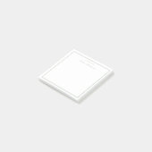 Post-it® Élégant Minimal Classique Script Vert Sauge (Incliné)
