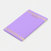 Post-it® Elegant Minimalist Gold Accent Lavender (Incliné)