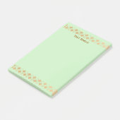 Post-it® Elegant Minimalist Gold Accent Mint Green  (Incliné)