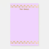 Post-it® Elegant Minimalist Gold Accent Pink  (Devant)