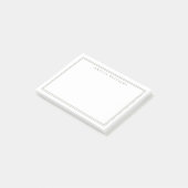 Post-it® Elegant Minimalist Olive Green Two Border (Incliné)