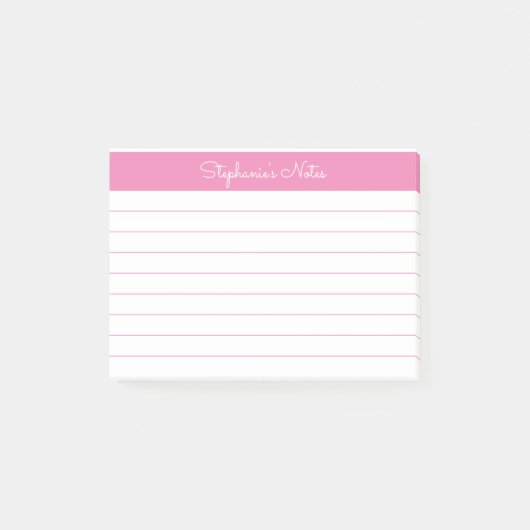 Post-it® Élégant minimaliste Lumineuse Rosée Personnalisée (Devant)