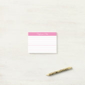 Post-it® Élégant minimaliste Lumineuse Rosée Personnalisée (Sur un bureau)