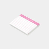Post-it® Élégant minimaliste Lumineuse Rosée Personnalisée (Incliné)