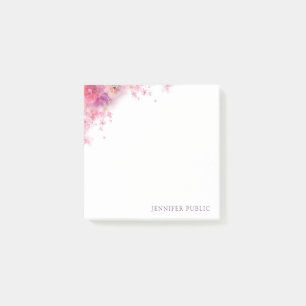 Post-it® Élégant Modèle Floral Aquarelle Roses Fleurs