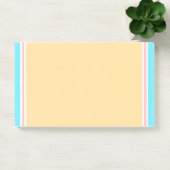 Post-it® Élégant Modèle moderne blanc bleu rose jaune (Bureau)