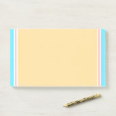 Post-it® Élégant Modèle moderne blanc bleu rose jaune (Sur un bureau)