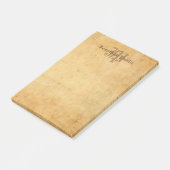 Post-it® Élégant Modèle Monogramme manuscrit classique (Incliné)