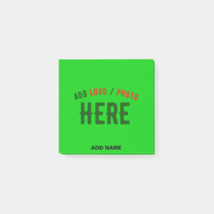 POST-IT® ÉLÉGANT MODERNE PERSONNALISÉ LIME VERT VÉRIFIÉ MAR