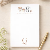 Post-it® Elegant Monogram Coffee
