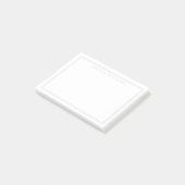 Post-it® Élégant Monogramme Minimaliste Lavande (Incliné)