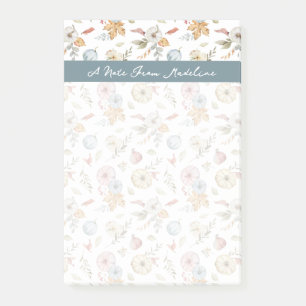Post-it® Elégant Motif d'aquarelle d'automne