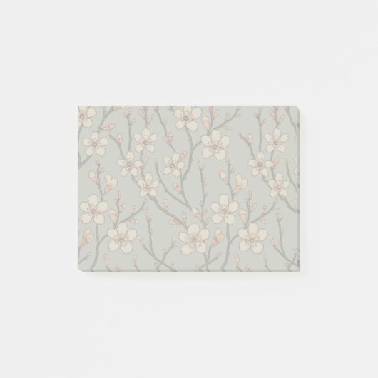 Post-it® Élégant Motif Fleur rose Douce Fleur Fleur de Ceri (Devant)