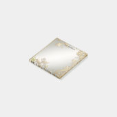 Post-it® Elégant or décoratif Floral Post it Notes (Incliné)