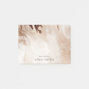 Post-it® Elégant Or Parties scintillant Agate Marbre Textu