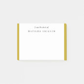 Post-it® Élégant Or Sophistiqué Du Bureau De (Devant)