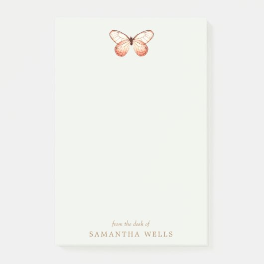 Post-it® Elégant Papillon Boho Personnalisé (Devant)