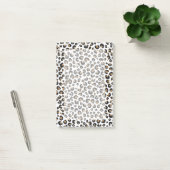 Post-it® Élégant Parties scintillant d'or Motif Leopard (Bureau)