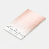 Post-it® Elégant peintre de maquillage en marbre blanc or c (Incliné)