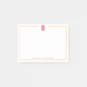 Post-it® Elegant Personalized Monogram 3D Letter B Initial (Devant)