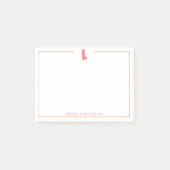 Post-it® Elegant Personalized Monogram 3D Letter L Initial  (Devant)