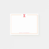 Post-it® Elegant Personalized Monogram 3D Letter X Initial (Devant)