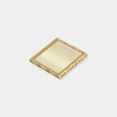 Post-it® Elégant Personnalisé Feuilles Gold Post It Notes (Incliné)