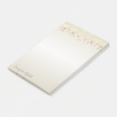 Post-it® Elégant Pois Or, Confetti Personnalisé (Incliné)