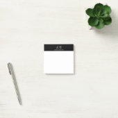 Post-it® Élégant Professionnel Formel Deux Monogrammes Post (Bureau)