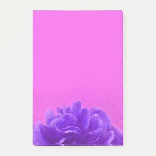 Post-it® Elegant Purple Raspberry Floral (Devant)