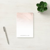 Post-it® Élégant rose en cuivre minimal parties scintillant (Bureau)