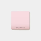 Post-it® Élégant Rose Gold Modèle Arrière - plan moderne (Devant)