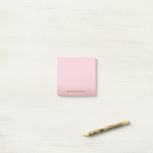 Post-it® Élégant Rose Gold Modèle Arrière - plan moderne (Sur un bureau)