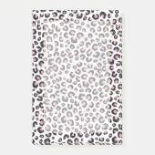 Post-it® Élégant Rose Léopard Noir Motif (Devant)