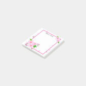 Post-it® Elégant rose Peony Flower Personnalisé (Incliné)