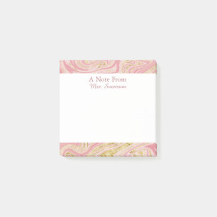 Post-it® Élégant Rose Une Note De Notes Sticky Personnalisé