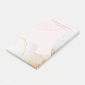 Post-it® Élégant rose vif abstrait professionnel (Incliné)