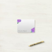 Post-it® Élégant Roseaux Violets Féminins (Sur un bureau)