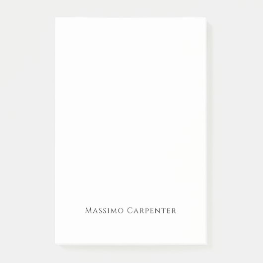 Post-it® Élégant Simple Moderne Minimaliste (Devant)
